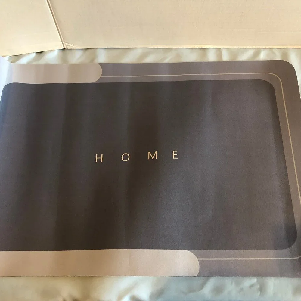 NWOT MAGIC MAT Bathroom Mat Gray HOME Rubber Back 2.5